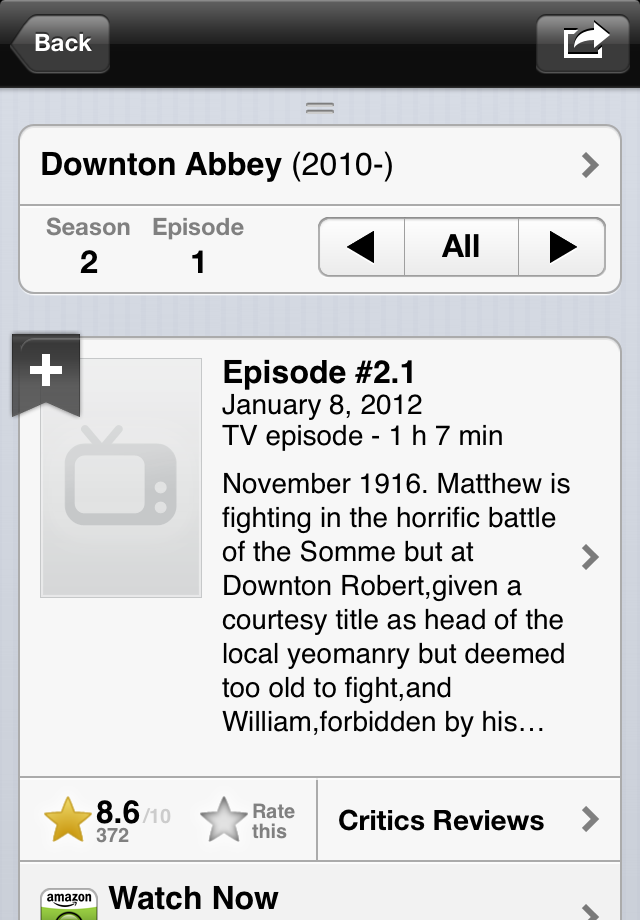 Image of IMDb Movies & TV for iPhone